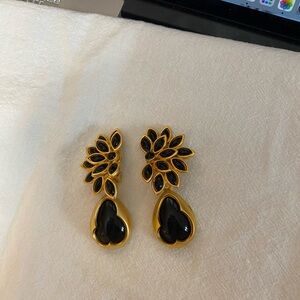 Gold Leaf Drop Earrings